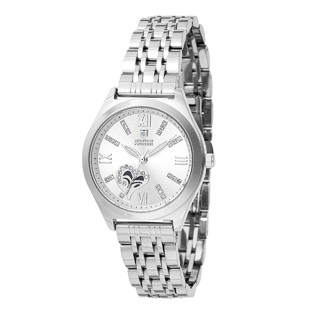 Montres Prestige x Invicta MPW-0013 Womens Silver Watch 34mm New